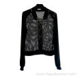 Women's Black Long-Sleeved Blouse